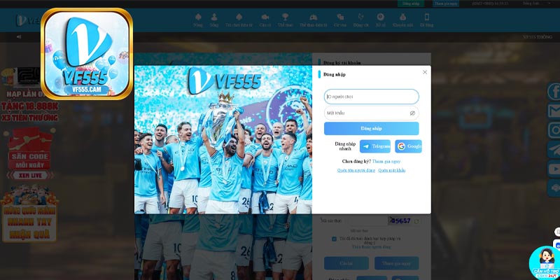 Quy trình đăng nhập VF555 chuẩn xác nhất