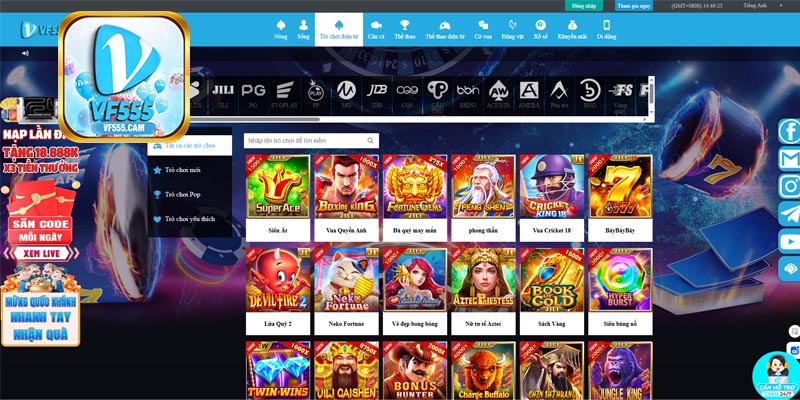 Giới thiệu những thông tin về nổ hũ VF555